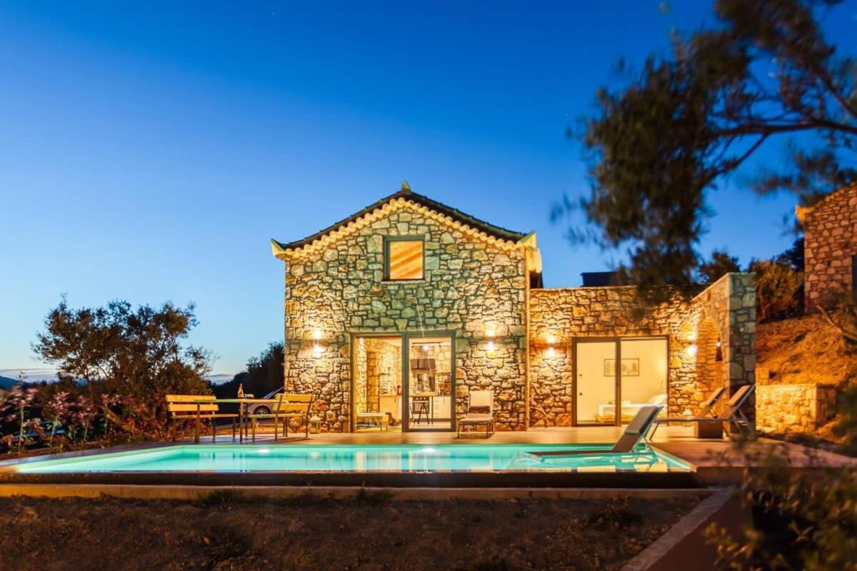 Gerakada Exclusive-Seaview Villa With Private Pool Koróni Exterior foto