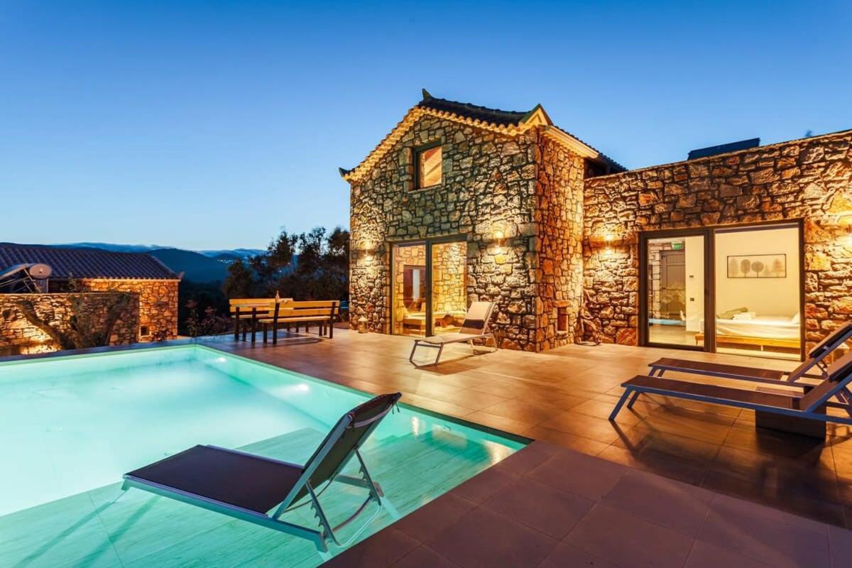 Gerakada Exclusive-Seaview Villa With Private Pool Koróni Exterior foto