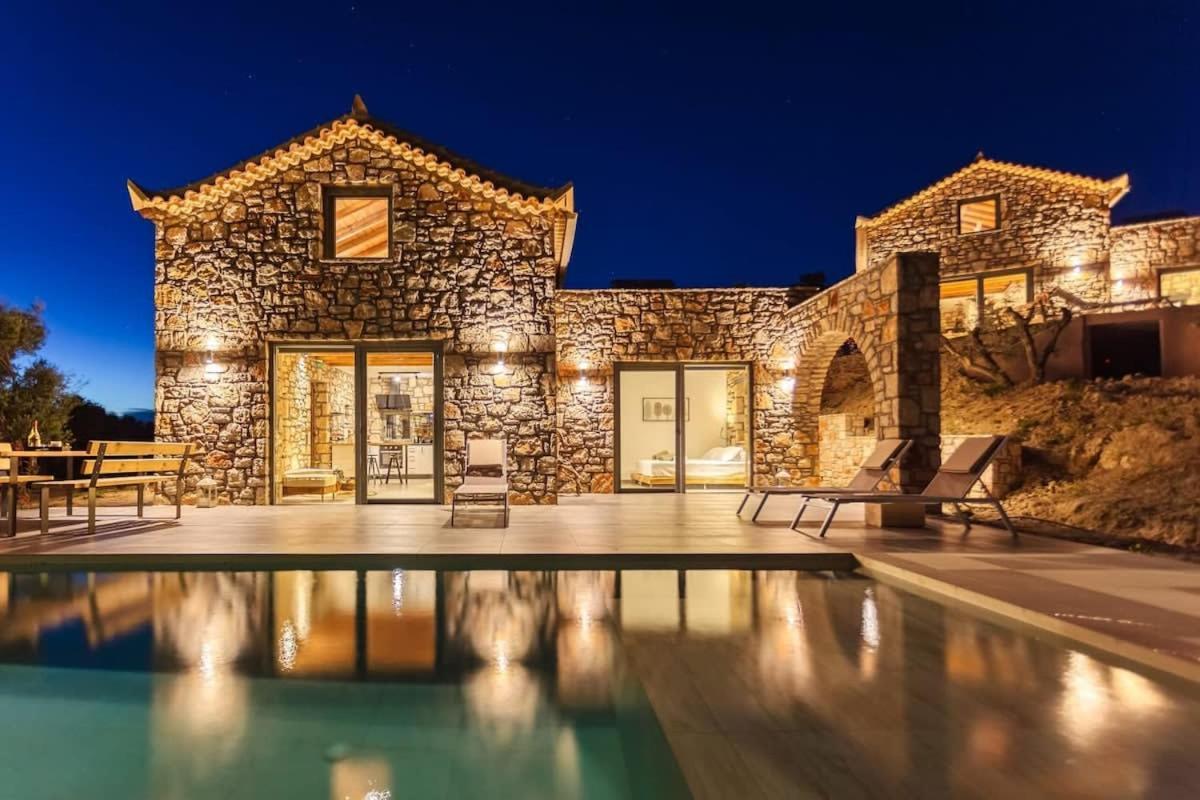 Gerakada Exclusive-Seaview Villa With Private Pool Koróni Exterior foto