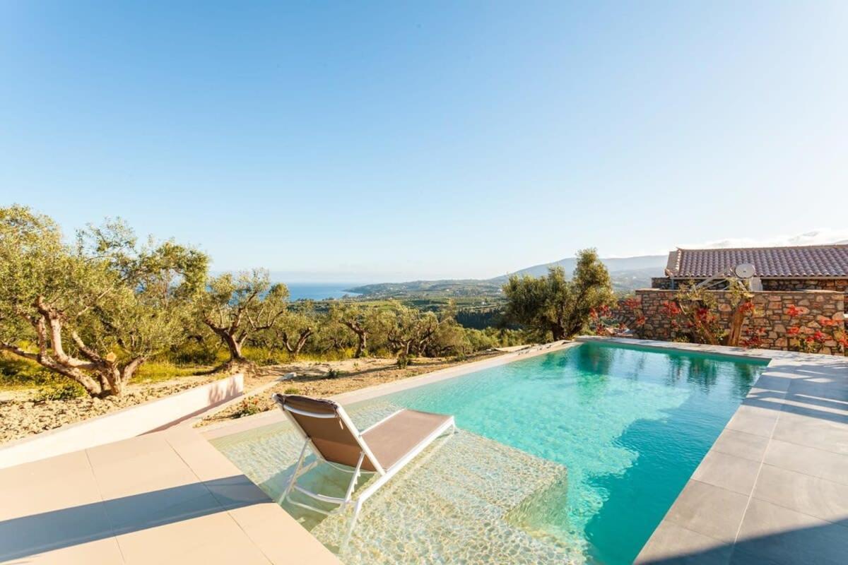 Gerakada Exclusive-Seaview Villa With Private Pool Koróni Exterior foto
